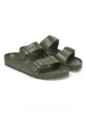 Birkenstock Arizona EVA Waterproof Sandals Olive Green Dual Strap Slides